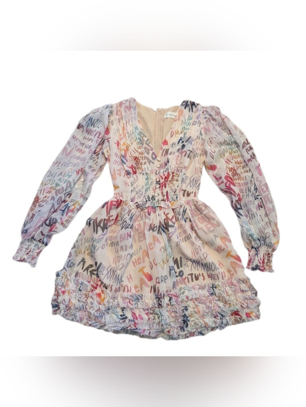 Tu By Catu Graffiti Dress Size S